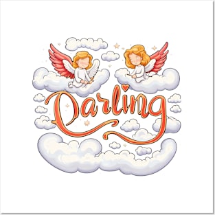 Sweetheart Arc - 'Darling' Amid Heavenly Clouds and Love Tee Posters and Art